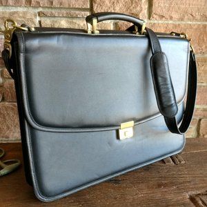 Custom Designed Leather Attache Briefcase